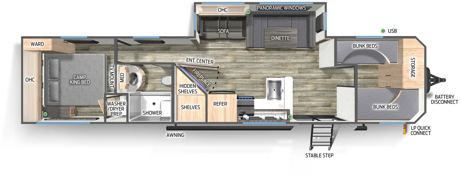 Campsite Reserve 39GB Floorplan